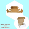 3 Ply White Flap Corrugated Packaging Box Size: 4x4x1.5 Length 4 inch Width 4 inch Height 1.5 inch 3Ply Corrugated Packaging Box whitebox