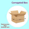 3 ply Brown Corrugated Moving Box Size 6X6X3 inches Length 6 inch Width 6 inch Height 3 inch Shipping Box Courier Box