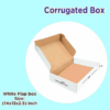 3-Ply White Flap Box 14X13X2.5 inches, Shipping Box Courier Box