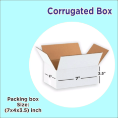 3 Ply White Cardboard Box Size: 7x4x3.5 Length 7 inch Width 4 inch Height 3.5 inch 3Ply custom cardboard packing boxes