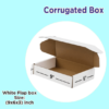 3 Ply White Flap box Corrugated Packaging Box Size: 9x6x3 Length 9 inch Width 6 inch Height 3 inch 3Ply Corrugated Packaging Box