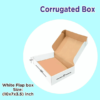 3 ply White Corrugated Flap Box 10x7x3.5 Inch – Perfect for Secure & Professional Packaging!