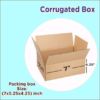 3 Ply Brown Corrugated Box Packing box Size: 7×5.25×4.25 Length 7 inch Width 5.25 inch Height 4.25 inch 3Ply Corrugated packing box