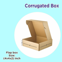 3-Ply Brown Flap Box 4x4x2 Inch-Ultimate Packaging Solution for Small Businesses